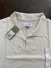 Goodfellow  Co Men's Polo Shirt, Size XXL, Short Sleeve Standard Fit, Beige