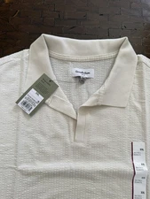 Goodfellow & Co Men's Polo Shirt, Size XXL, Short Sleeve Standard Fit, Beige