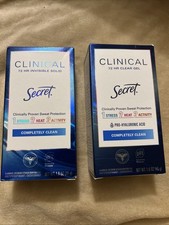 2 Pack Secret Clinical Strength Antiperspirant Deodorant   Invisible Solid 1.6oz