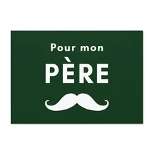 Pour mon Père (for my father) birthday Father's Day card