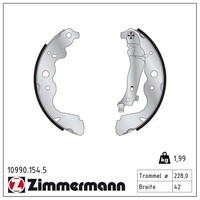 Zimmermann Bremsbackensatz Hinten Dacia Dokker Duster Lodgy Logan Renault Clio 4