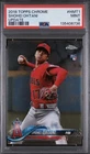 2018 Shohei Ohtani Topps Chrome Update Rookie Card RC HMT 1  PSA 9 MINT MVP WBC