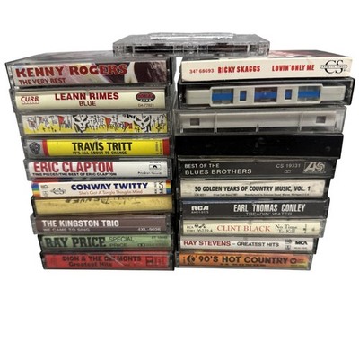 Lot 18 Country Cassette Tapes Kenny Rogers LeAnn Rimes Clapton Hits