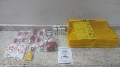 Master Lock S1850E410 6 Max Padlock Wall Mount Lockout Station