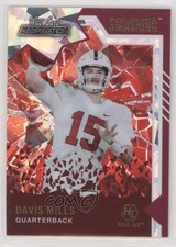 2021 Wild Card Alumination Smashing Holo-Lux Red /25 Davis Mills #SM-8 07i7