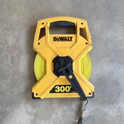 #ad DEWALT DWHT34049 300 ft Long Tape Reel Yellow Black Retractable Portable $27.50