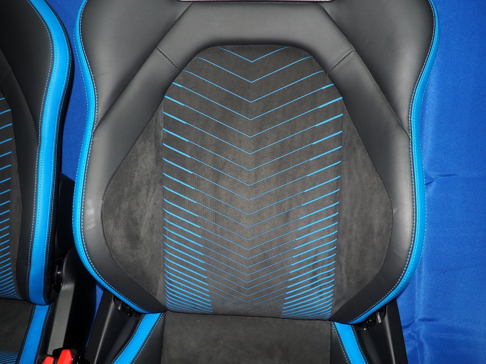 2022-2026 Maserati MC20 MCPura Front Seat Pair Alcantara Sky Blue OEM Notes