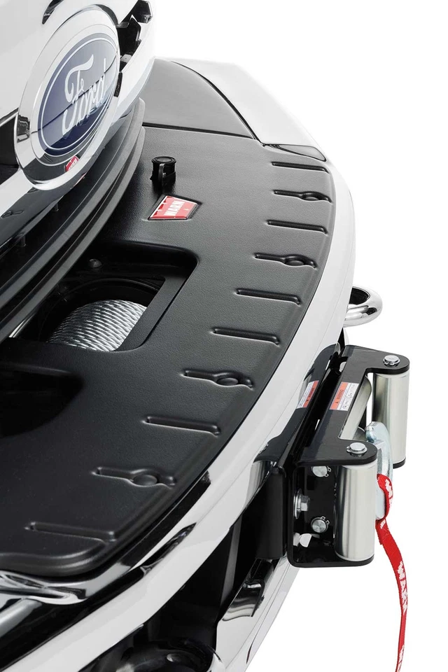Soporte de cabrestante oculto Warn para Ford Super Duty F250 F350 F450 F550 duradero fácil instalación Foto 2 de 2