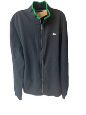 Black lacoste tracksuit men XXL Complete Set Track Jacket And Pants