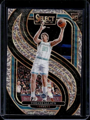 2024-25 Panini Select Tidjane Salaun Premier RC Elephant Prizm #169 Hornets