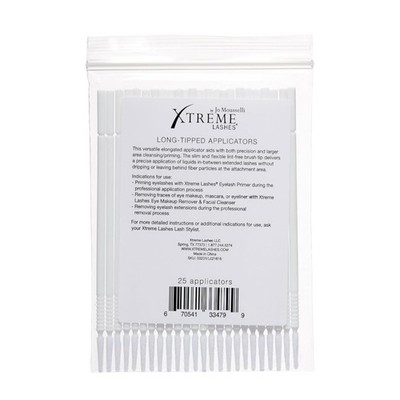 Long-Tipped Applicators, 25 Count, Lash Extension Safe, Applicator Brushes fo...