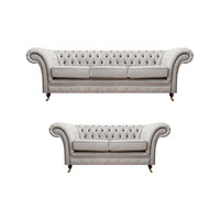 Luxus Set 2Tlg Dreisitzer Mit Zweisitzer Sofas Chesterfield PolstermöBel Sitz