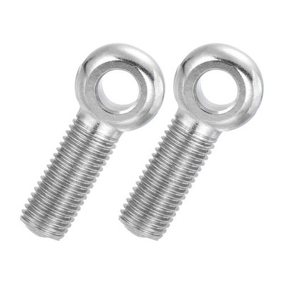 2 Pcs M16x50mm Full Thread Shoulder Swing Lifting Eye Bolt