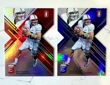 (2) 2017 Elite Collegiate ANDREW LUCK #/25 /49 Die Cut Mirror Parallel🔥Stanford
