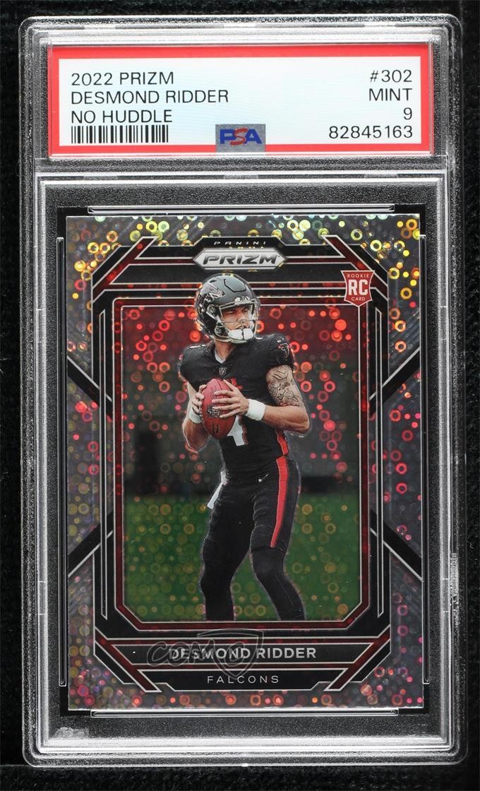 2022 Panini Prizm Rookies No Huddle Prizm Desmond Ridder #302 PSA 9 MINT 0wm5