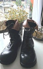 Edle RUNDHOLZ Boots Gr.40 Leder, schwarz,TOP!!