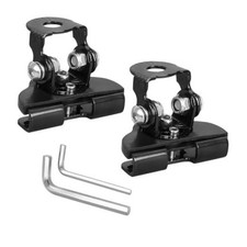 2PCS Car LED Light Bar Mounting Bracket, Adjustable Automotive LED Work Black
