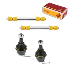 Front Sway Bar Link & Front Lower Ball Joint Kit for 95-00 Chevrolet K3500 4 PCS