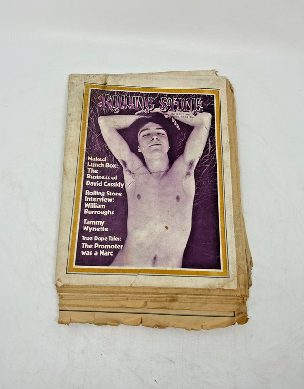 Rolling Stone Magazine Lot 1970s Issues 1/11/1973 William Burroughs - (H) #30I