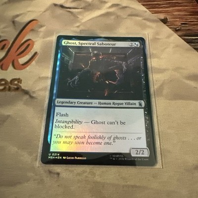 Ghost, Spectral Saboteur FOIL Marvel Magic the Gathering MTG 0214 NM