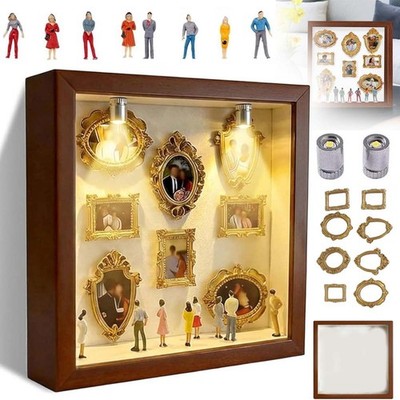 DIY Mini Frames Silhouette Museum Silhouette Box Memory Display Kit 25 x 25 cm