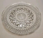 Scalloped Edge Clear Glass 6" Dessert/Bread Plate #14