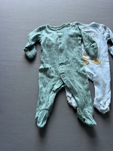 Neugeborenes Baby Jungen Kleidungspaket 0-3 Monate erste Größe Outfit Bodys 5 Teile - Bild 3 von 9