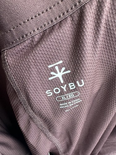 Soybu Brown Athletic Skort XL Pull-On Elastic Waist Pockets Zip Pocket - Picture 5 of 8