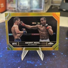 2024 Topps Chrome UFC - Gold Refractor #67 Geoff Neal /50