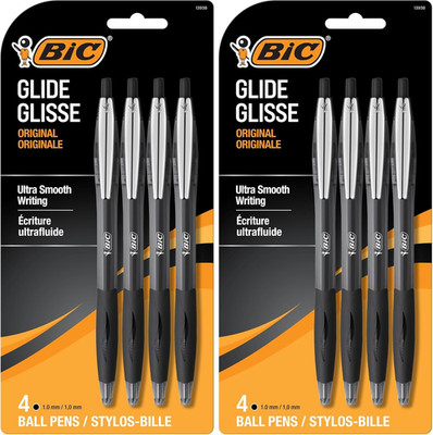 Black Ballpoint Pens, Medium Point 1.0Mm | Retractable | Ultra Smooth Writing |