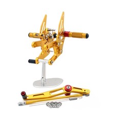 CNC Regolabile Pedane Arretrate Rearset Per Yamaha YZF 600 R6 2006-2016 Oro H7