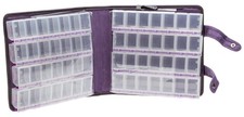 Craft Mates Bead Organizer, Locking 56 Compartments, Clear Lids