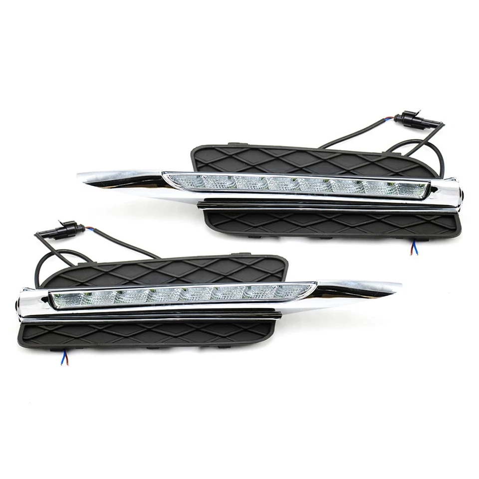 LED DRL Daytime Running Light Bumper Driving Fog Lamps For BMW X5 E70 2007-10 cl - image 4 of 4