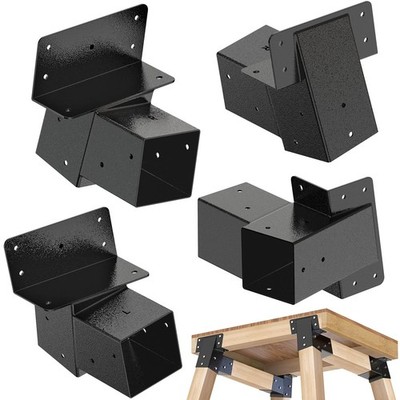 BeneLabel 4Pack 4x4 Compound Angle Brackets, Black