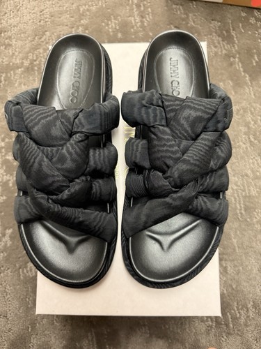 Jimmy Choo KES Flat Sandals Size 40