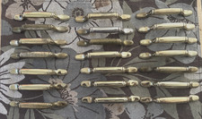 LOT of 21 Vtg Amerock 63842-1 Drawer 1970s Pull Handle gold color 3" Centers