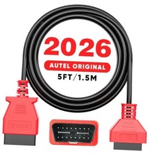 OBD2 OBDII Extension Cable, 5ft, 16 Pin OBD II Male to Female Cord