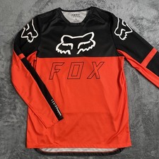 Camiseta Fox Racing Legion LT Grande Fluorescente Roja Negra Motocross Montar MTB