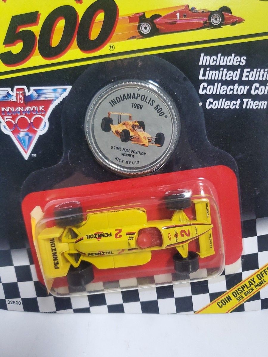Matchbox 1990 Indy 500 #2 Rick Mears Pennzoil with Coin 1989 5