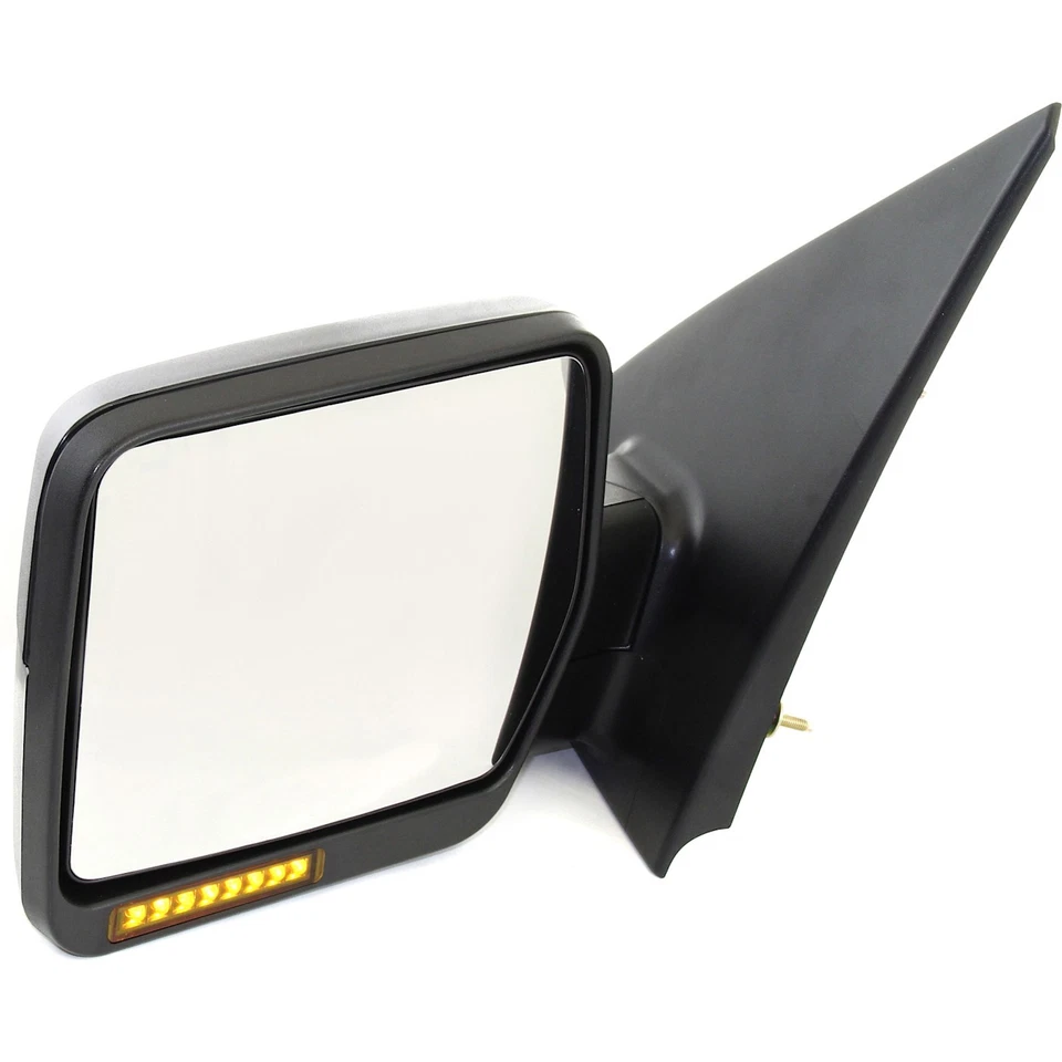 Mirror For 2004-2006 Ford F-150 Driver Side Textured Black Manual Folding Heated - Image 3 of 4