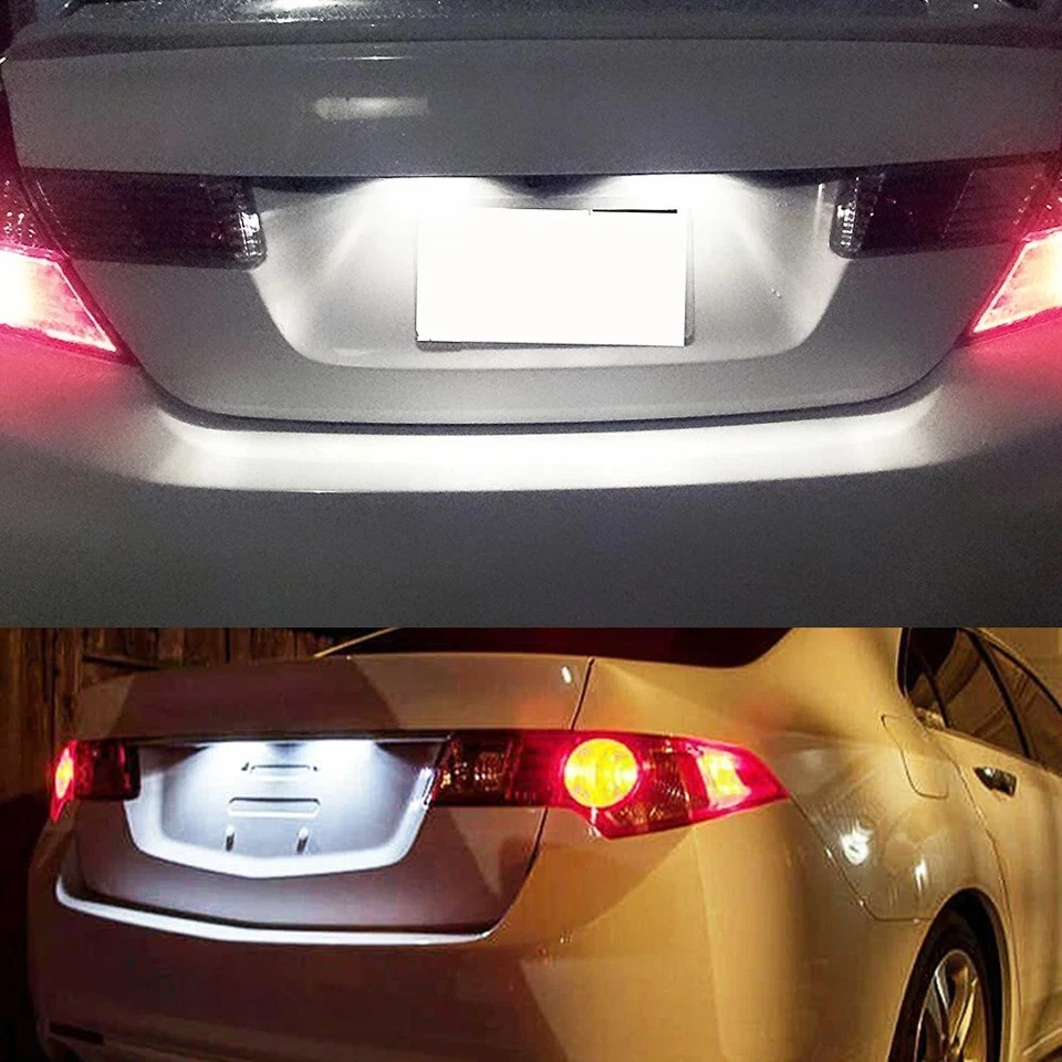 2X Luz LED de matrícula blanca para Honda Accord 2003-2017 sedán 4 puertas 6000 k Foto 2 de 4