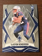 2025 Panini Phoenix TreVeyon Henderson #187 Base RC New England Patriots 🇺🇸