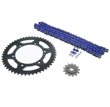 Blue O Ring Chain & Sprocket Black 13/50 110L fits 2005-2014 Yamaha TT-R230