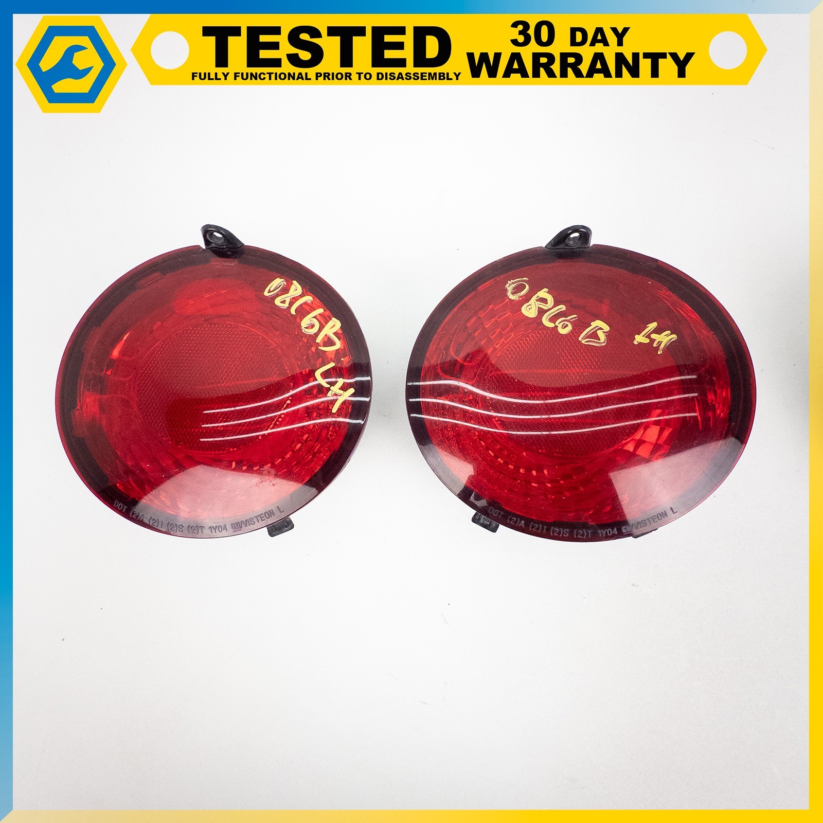 05-13 CHEVROLET CORVETTE C6 REAR LEFT RIGHT INNER OUTER TAIL LIGHT ASSEMBLY OEM