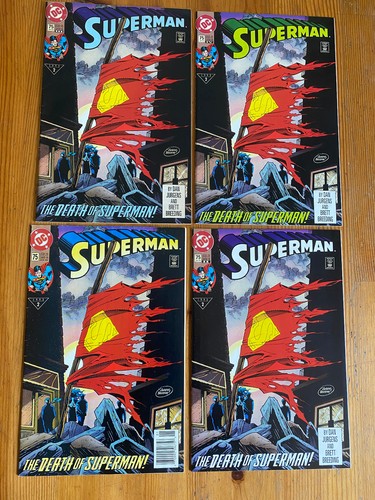 Death of SUPERMAN #75 1st 2nd 3rd 4th Print Hi-Grade Lot 1993 Newstime Issue - Picture 3 of 20