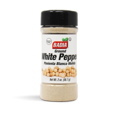 Badia Ground White Pepper, 2 oz   Smooth