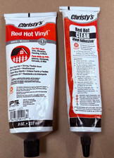 Christy's Red Hot Clear & White PVC/Vinyl Adhesive 5.25 & 8 oz.