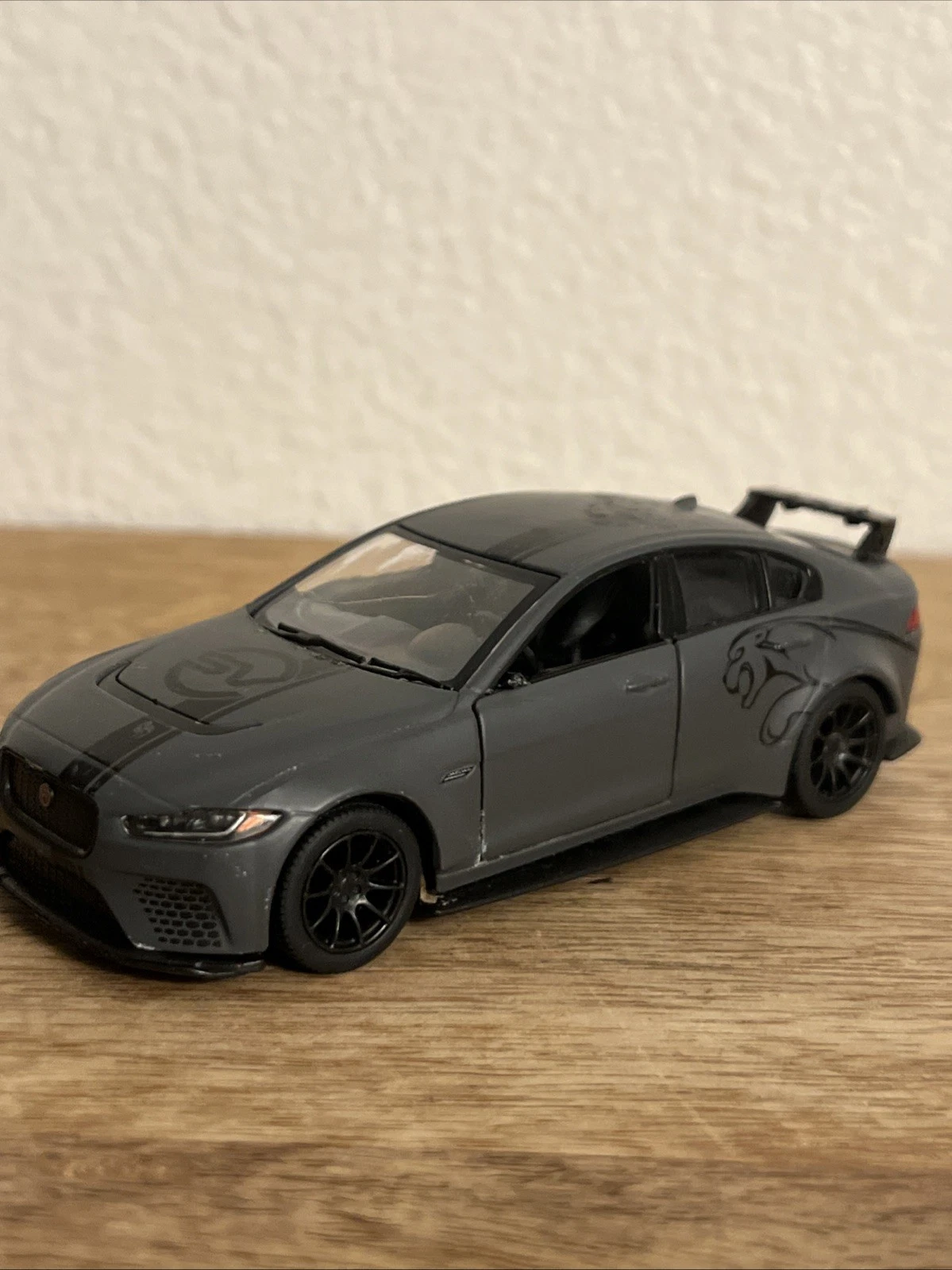 kinsmart 1/38 project 8 carro de brinquedo rodas de corda de metal 