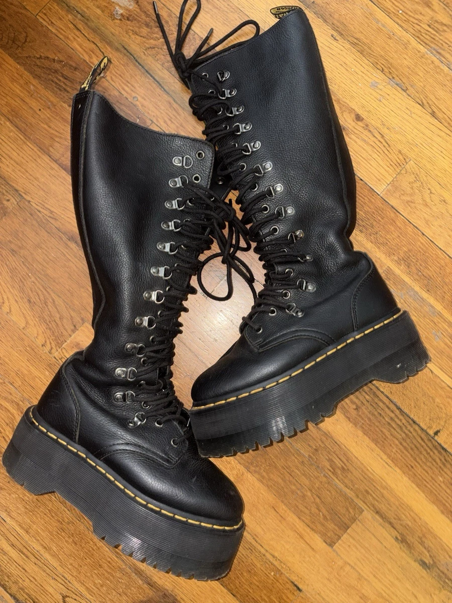 Dr. Martens Women's 1B60 MAX LTT Knee High Quad Platform Boots