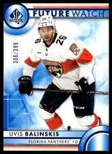 2023-24 SP Authentic Future Watch Limited Blue Uvis Balinskis Rookie /399 #161